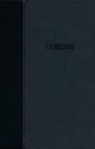Message Bible Deluxe Gift Leatherlook Black Slate - 