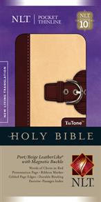 NLT Pocket Thinline Holy Bible With Magnetic Buckle - 