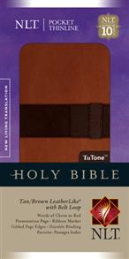 NLT Pocket Thinline Holy Bible With Belt Loop - 