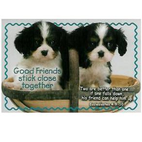 Good Friends (Puppies) - Pass It On? Card - 