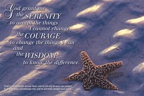 God grant me the SERENITY  to accept thing I cannot change, - 