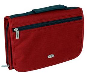Case Classic Large: Three-Fold Polyester - Maroon: Clasp - 