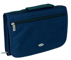 Case Classic Large: Three-Fold Polyester - Navy: Clasp - 