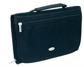 Case Classic Large: Three-Fold Polyester - Black: Clasp - 