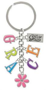 Keyring - Charm: Little Miss Grace - GRACE *3* - 
