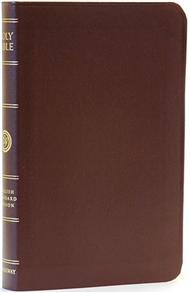 ESV Compact Thinline Bible-RL-Burgundy Bond (Leather Bound) - 