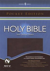 NCV Pocket Bible, Imitation leather, brown - 