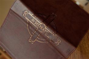 Mosaic NLT Bible Leatherlike Antique Brown Binding - 