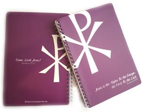 A5 Notebook – Alpha & Omega (Purple) - 