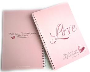A5 Notebook – Love (Light Pink) - 