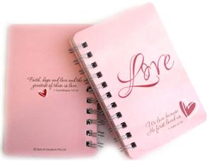 A7 Notebook – Love (Light Pink) - 