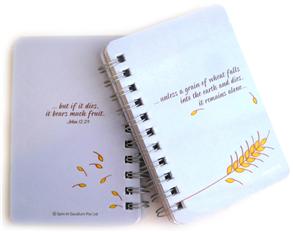 A7 Notebook – Wheat (Light Blue) - 