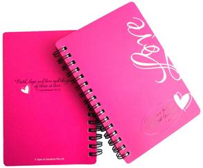 A6 Notebook - Flower (Black) - 