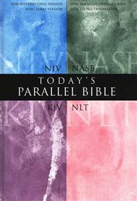 KJV, NASB, NIV, & NLT Today's Parallel Bible Hardcover - 