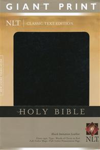 NLT Bible Giant Print Imitation Leather Black - 
