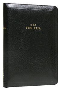 Samoan Bible Old 1887 Imitation Leather Zip - 