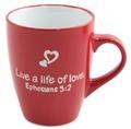 Mug-Ceramic-400ml---Red-Live-A-Life-Of-Love